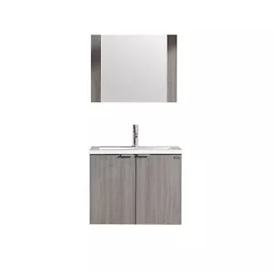 24" / 36" Wall Mounted Bathroom Vanity MDF Cabinet w/ Resin Sink Faucet Mirror - Picture 1 of 24