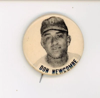 1950s Don Newcombe PM 10 Stadium Baseball Button Pin. 1 3/4". Brooklyn Dodgers - Image 1 of 2