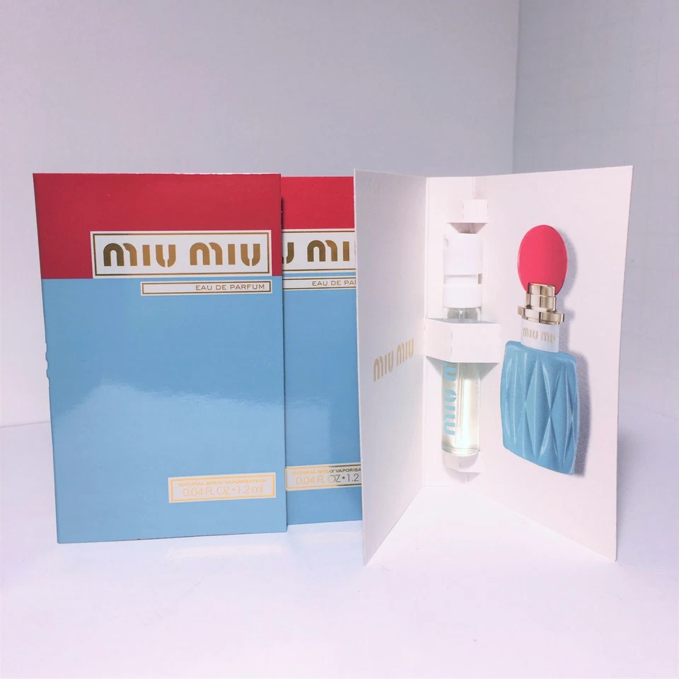 MIU MIU Eau De Parfum Spray Sample Travel Sz Perfume 2x