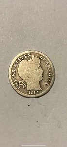 Silber Barber Dime 1913 - Bild 1 von 2