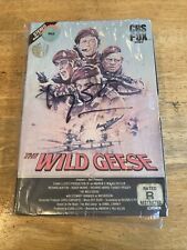 The Wild Geese 1983 Fox Tray Big Box VHS Tape Roger Moore Richard Burton
