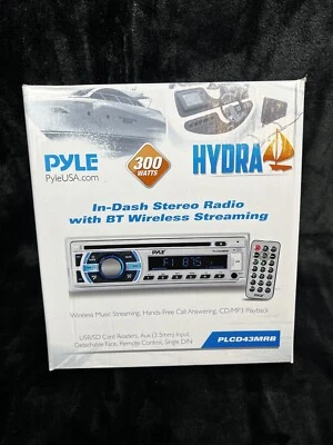 Pyle Marine Bluetooth CD MP3 Player Boat Stereo AM/FM Radio 300W USB SD REMOTE - Image 1 of 4