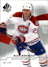 2008-09 SP Authentic Hockey #99 Alex Kovalev