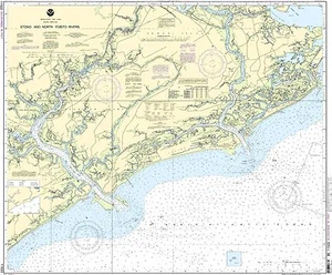 NOAA Chart Stono and North Edisto Rivers South Carolina Paper Chart 11522 - Picture 1 of 1