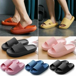 Anti-Slip Sandals Ultra Soft Slippers Cloud Shower Home Hole Shoes Size S-2XL - Picture 1 of 17