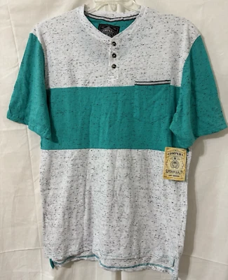 NWT Company 81 Mens Short Sleeve 3 Button Multicolor Shirt with Pocket Size XXL - Image 1 of 4