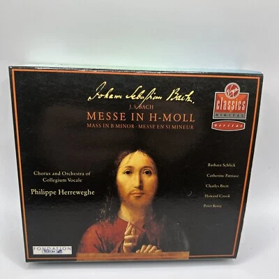Johann Sebastian Bach Mass in B Minor CD Set 1989 Virgin Classics Slipcover 359a - Image 1 of 4