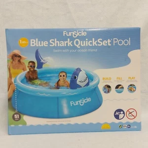 Funsicle Quick Set Up Shark Pool Kids 1.8m Solar Power Brand New - Picture 1 of 14