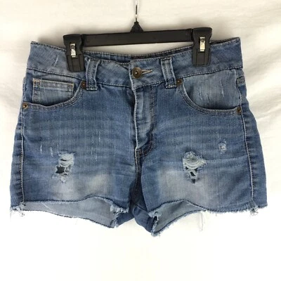 Pantalones Cortos de Jean Paris Blues 7 Juniors Mujer Azul Envejecido Cortes Verano P424 Foto 1 de 4