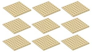 ☀️NUEVAS PLACAS BASE LEGO x9 bronceadas 8x8 placas #41539 edificio - Imagen 1 de 2