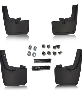 4 guardabarros delanteros traseros protectores contra salpicaduras con destellos de guardabarros para Ford F150 2015-2020 Foto 1 de 4