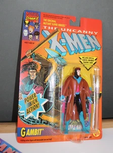 Marvel The Uncanny X-Men Gambit With Power Kick Action Toy Biz 1992 Sealed - Picture 1 of 6