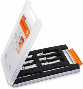 Set Di Accessori Best of Frese a Corona Quickin, 6 Punte Trapano a Corona E 2 Pe - Foto 1 di 12