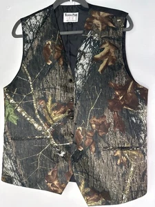 Tuxedo Park Accessories Mens Vest Size L Fall Leaf Print Formal Harvest Autumn - Picture 1 of 9