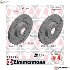 2x BRAKE DISC 100.3300.53 FOR SKODA KAROQ OCTAVIA/II/Combi/III LAURA SUPERB 1.0L - Picture 1 of 9