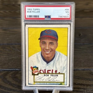 1952 Topps #88 Bob Feller PSA 3 en muy buena condición ¡Gran color hermosa tarjeta! - Imagen 1 de 2