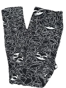 TC Lularoe Leggings Animal Raccoon Bandit Floral Size 12-18 NEW 260234 - Picture 1 of 4