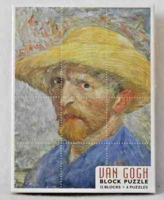 POMEGRANATE KIDS "VAN GOGH" SELF PORTRAITS BLOCK PUZZLE  - NIP! - Image 1 of 3