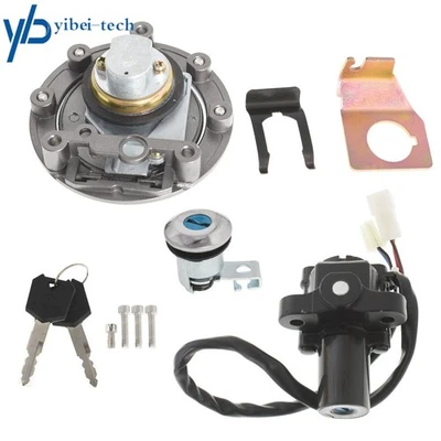 For Yamaha YZF R1 2004-2015 R6 2006-2015 Ignition Switch Lock Set Gas Cap & Key - Image 1 of 4