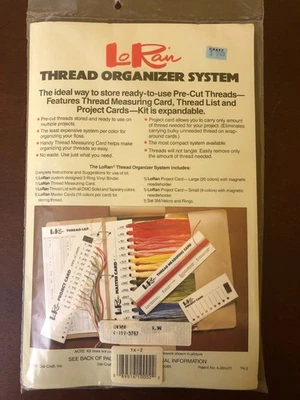 Nuevo sistema de almacenamiento organizador de hilo LoRan 1987 vintage Dal-Craft Inc. TK-2 Foto 1 de 4