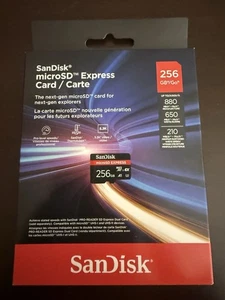 SanDisk microSD Express UHS-I microSDXC Memory Card *NEW* SDSQXFN-256G-GN4NN - Picture 1 of 2