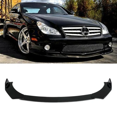 Gloss Black for Mercedes-Benz Car Front Bumper Lip Spoiler Splitter Body Kit - Image 1 of 4