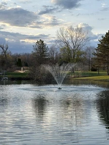 Schwimmender Teichbrunnen - 10.000 GPH - 1 PS - 125 Fuß Netzkabel - Belüfter - Lichtset - Bild 1 von 15