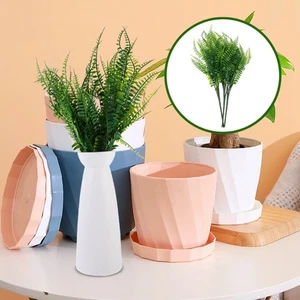3 Piezas Helecho Simulado Helechos Falsos Decoración Artificial Realista Verde - Imagen 1 de 12