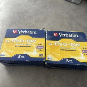 2 x Verbatim 8cm DVD+RW Disc 1.4 GB 4x speed 120 mins - Picture 1 of 1