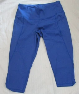 HLR Azul Leggings Yoga Capri Pantalones con Bolsillos Talla XXL - Imagen 1 de 5