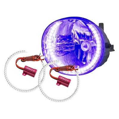 LED Fog Lights Halo Ring Lights UV/Purple For 2006-2009 Toyota 4-Runner Foto 1 de 4
