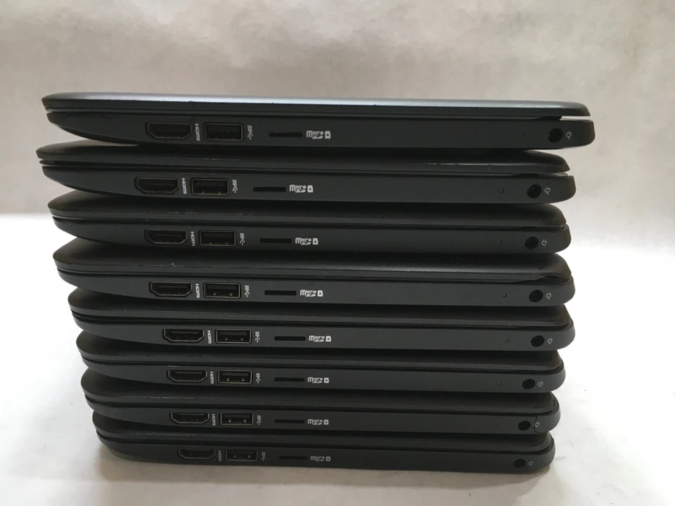 Lot of 8 HP Stream 11 Pro G2 Celeron Windows 10 2 GB Ram 32 GB SSD Issues- FT - Image 1 of 4