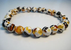 Elegant Genuine Round Baltic Amber Bracelet !!! - Picture 1 of 2