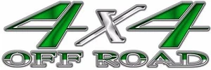 4 X 4 Off Road Green 02 Graphic Decal 1 Pair (2 Decals) - Picture 1 of 1