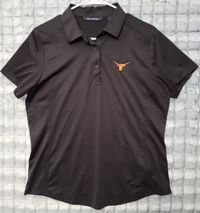Cutter & Buck NCAA Texas Longhorns Women's Large Black Polo College Football - Picture 1 of 3