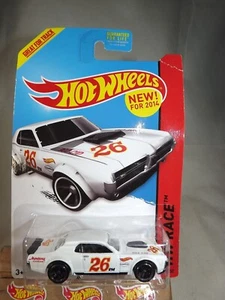 2014 Hot Wheels #170 HW Race-Track Aces '68 MERCURY COUGAR White w/Chrome MC5 Sp - Picture 1 of 5