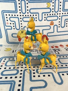 Vintage Babycham Deer Bambi Advertising Pub Plastic Figures 50s Rare Collectable - Picture 1 of 2