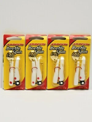 Nuevo Johnson Beetle Spin 1/4 OZ lote de 4 Foto 1 de 3