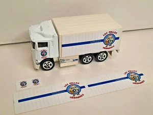 Los Pollos Hermanos-4 stickers-fits Hot Wheels Hiway Hauler-Custom Trailer-ver B - Picture 1 of 3