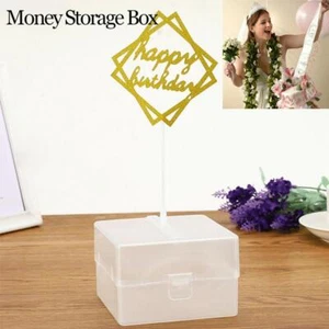 Cake ATM Happy Birthday - Money Cake Dispenser Box Kits Pull Cake Out Money- - Picture 1 of 8