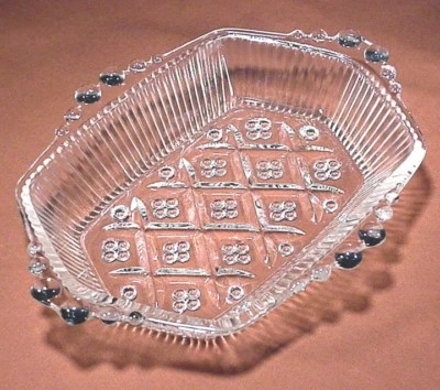 ANCHOR HOCKING #125 CLEAR NAPPY / BON BON / CANDY DISH - Image 1 of 2