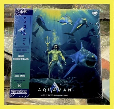 Aquaman Original Soundtrack By Rupert Gregson-Williams 3LPs On Vinyl Jason Mamoa - Image 1 of 3