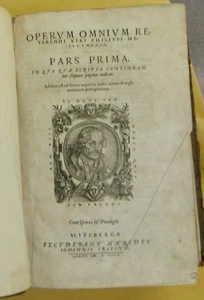 Operum omnium reverendi viri Philippi Melanthonis 1580 - Picture 1 of 2