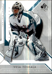 2006-07 SP Authentic #19 Vesa Toskala 