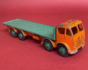1954-57 Dinky Foden Type Two Cab Flatbed Orange/Green No902 Good - Picture 1 of 7