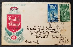 New Zealand Health Girl Guide Boy Scout 1953 Scouting Jamboree (FDC) *address - Picture 1 of 5