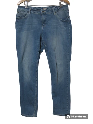 Sz 14 J Jill Skinny Jeans Blue Denim Stretch Medium Wash 32x29 Women's - Image 1 of 4