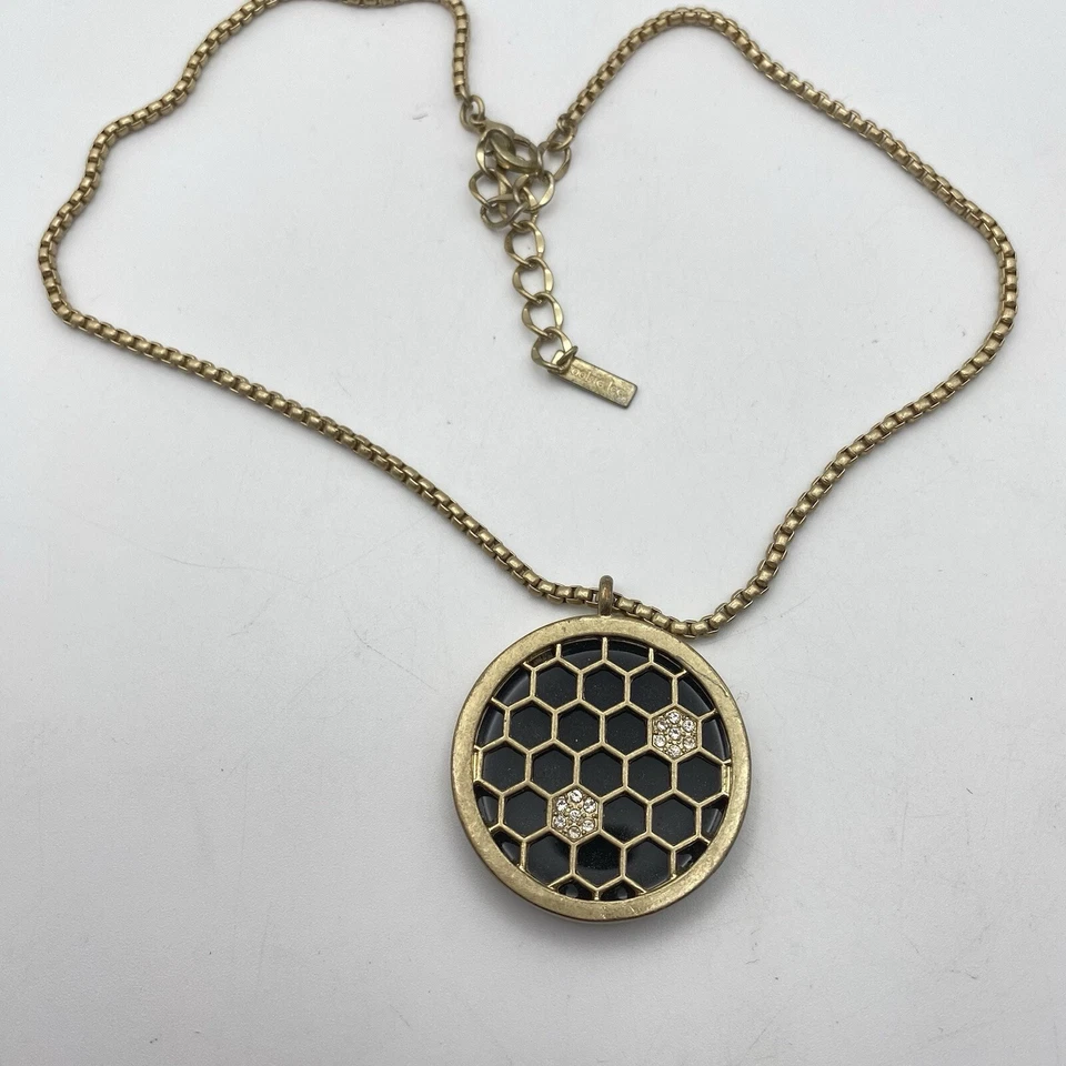 Colar feminino de abelhas em favo de mel ~ Cookie Lee - Imagem 1 de 4