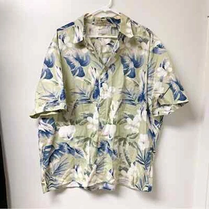 Natural Issue Hawaiian Floral Print Short Sleeve Button Down 100% Cotton Size XL - Picture 1 of 4