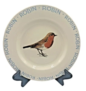 Vintage Emma Bridgewater Garden Birds Robin 8.5" Plate Made in England - Picture 1 of 4